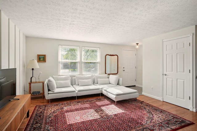 651 Dovalon Pl, Galloway, OH 43119 - living area featuring wood finished floors and a textured ceiling