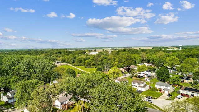 651 Dovalon Pl, Galloway, OH 43119 - aerial view of residential area with a heavily wooded area