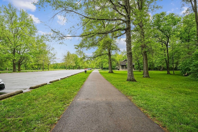 651 Dovalon Pl, Galloway, OH 43119 - view of home's community with a lawn