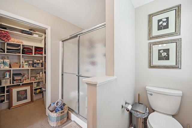 15301 Gandy Eddy Rd, Marysville, OH 43040 - bathroom featuring a stall shower and toilet