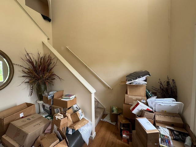 310 Abbey Ave, Lithopolis, OH 43136 - interior space featuring wood finished floors and stairway
