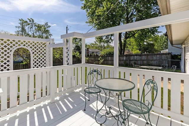 3350 Cameron St, Grove City, OH 43123 - view of wooden deck