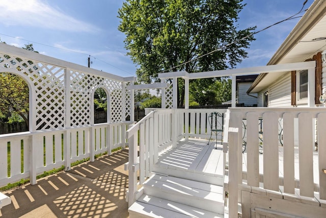 3350 Cameron St, Grove City, OH 43123 - view of wooden deck