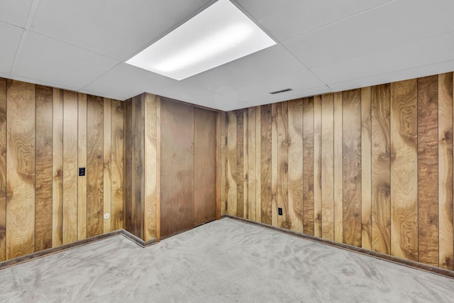 3350 Cameron St, Grove City, OH 43123 - carpeted empty room with wood walls