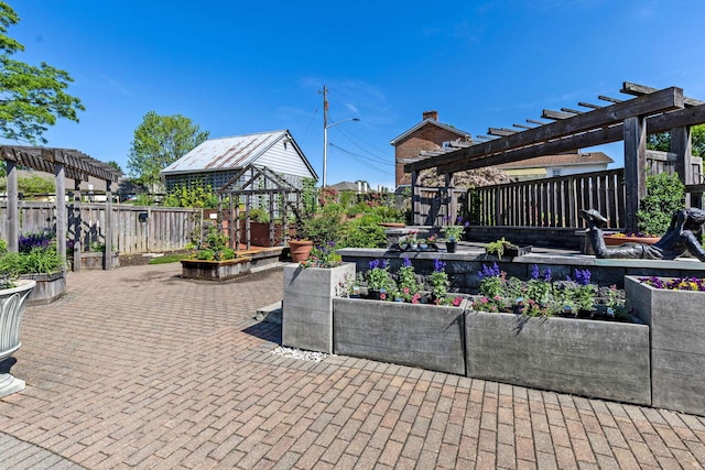 3350 Cameron St, Grove City, OH 43123 - view of patio / terrace featuring a pergola