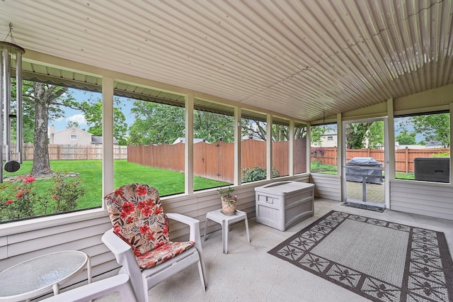 8177 Maugham Dr, Reynoldsburg, OH 43068 - sunroom with lofted ceiling and plenty of natural light