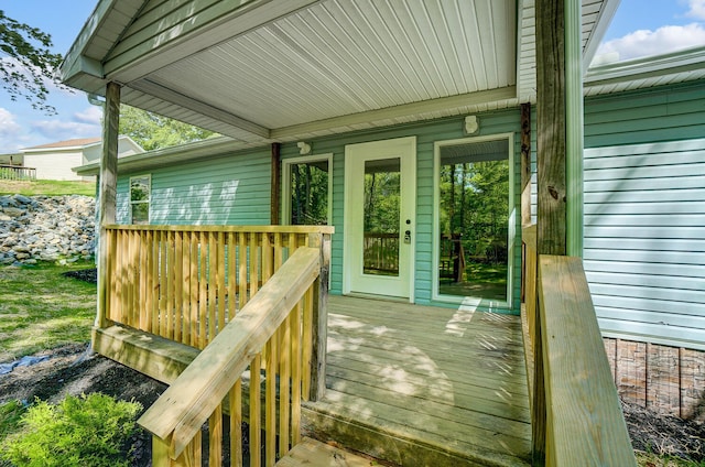 12323 Ringer Ln, Leesburg, OH 45135 - view of wooden terrace