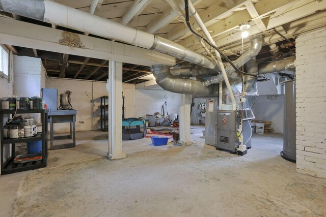 207 Jefferson Rd, Newark, OH 43055 - below grade area with water heater and heating unit