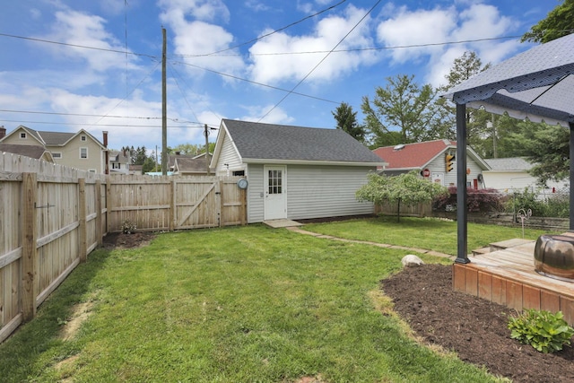 207 Jefferson Rd, Newark, OH 43055 - view of yard with a gate and a wooden deck