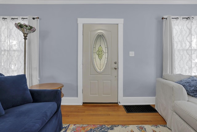 207 Jefferson Rd, Newark, OH 43055 - entrance foyer with wood finished floors and baseboards