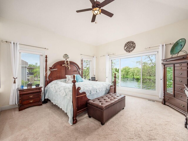 8171 Campden Lakes Blvd, Dublin, OH 43016 - bedroom featuring carpet flooring and ceiling fan