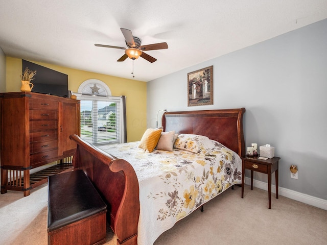 8171 Campden Lakes Blvd, Dublin, OH 43016 - carpeted bedroom featuring a ceiling fan and baseboards