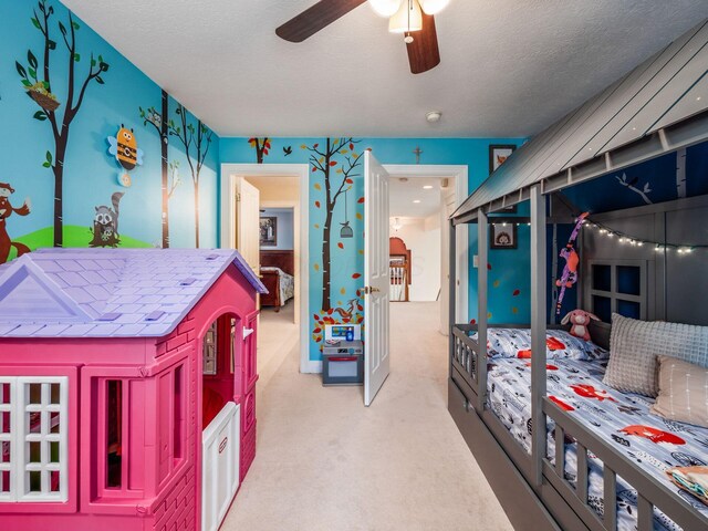 8171 Campden Lakes Blvd, Dublin, OH 43016 - bedroom featuring carpet and a textured ceiling