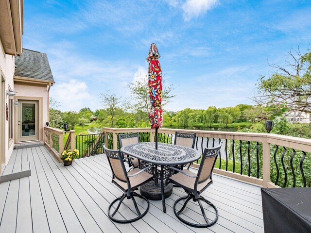 8171 Campden Lakes Blvd, Dublin, OH 43016 - deck featuring outdoor dining area