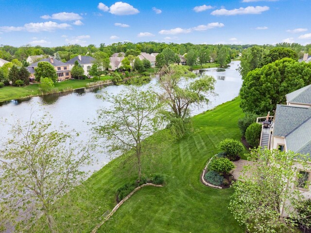 8171 Campden Lakes Blvd, Dublin, OH 43016 - aerial view of residential area featuring a nearby body of water