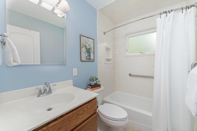4015 Mountview Rd, Upper Arlington, OH 43220 - full bath with toilet, shower / tub combo, and vanity