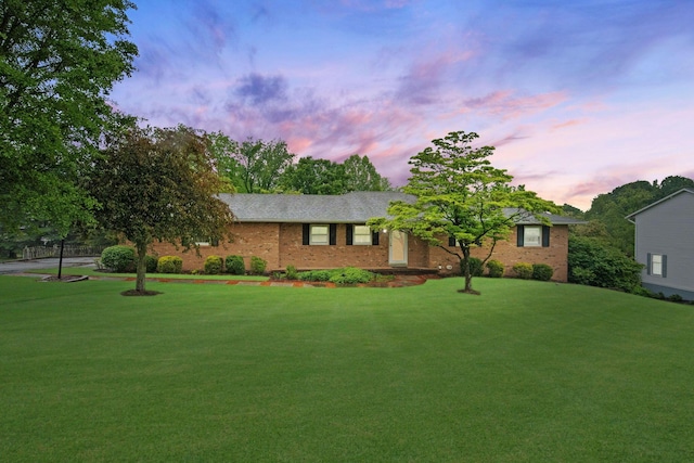 2580 Applewood Ln NE, Lancaster, OH 43130 - ranch-style home with brick siding and a front yard