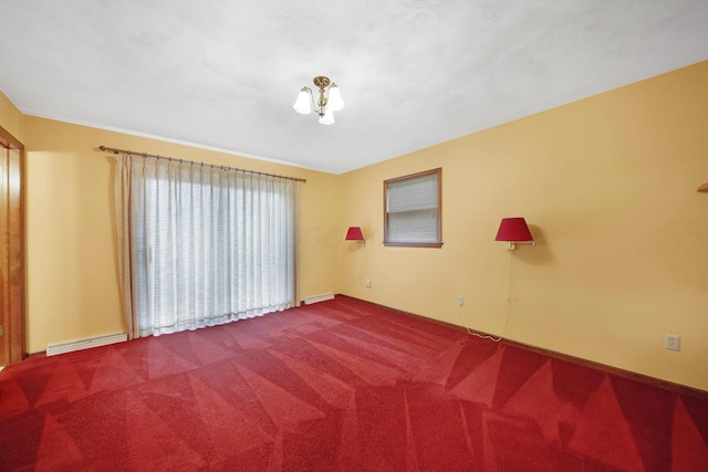 2580 Applewood Ln NE, Lancaster, OH 43130 - carpeted empty room with baseboards and a baseboard radiator