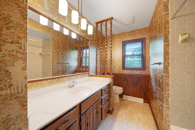 2580 Applewood Ln NE, Lancaster, OH 43130 - bathroom featuring toilet, vanity, and a shower