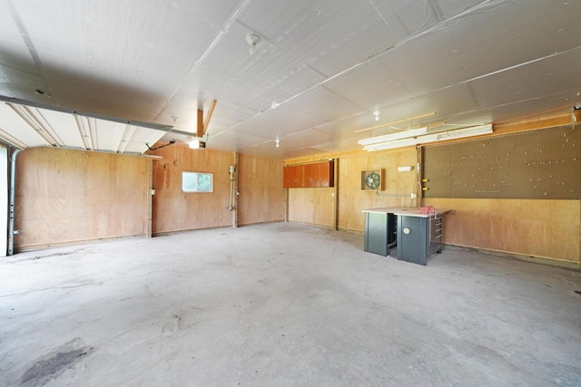 2580 Applewood Ln NE, Lancaster, OH 43130 - garage with wooden walls