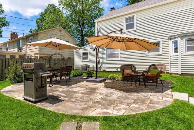 2008 N Edgemont Rd, Upper Arlington, OH 43212 - view of patio featuring grilling area and cooling unit