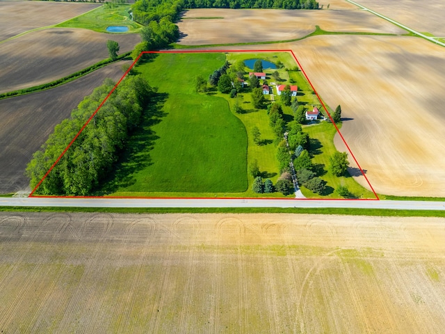 4842 State Route 734, Jeffersonville, OH 43128 - aerial overview of property's location featuring property parcel outlined