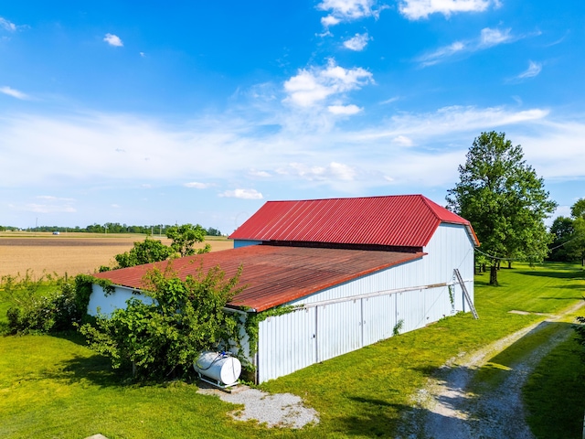 4842 State Route 734, Jeffersonville, OH 43128 - view of pole building with a lawn and driveway