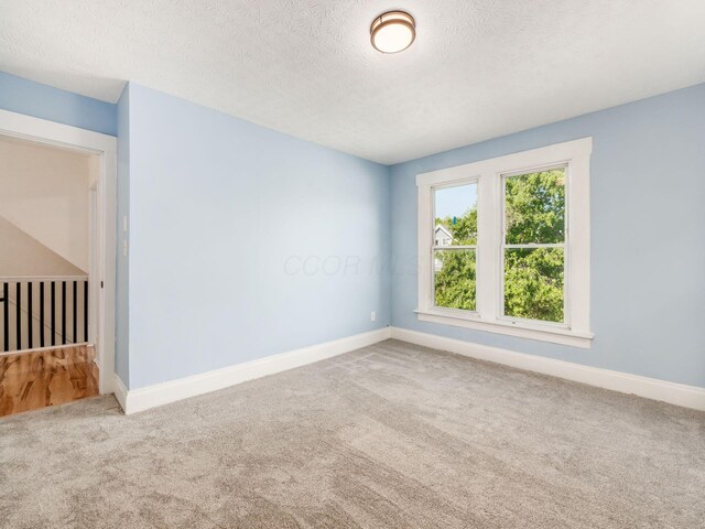 534 Berkeley Rd, Columbus, OH 43205 - empty room featuring carpet flooring, baseboards, and a textured ceiling