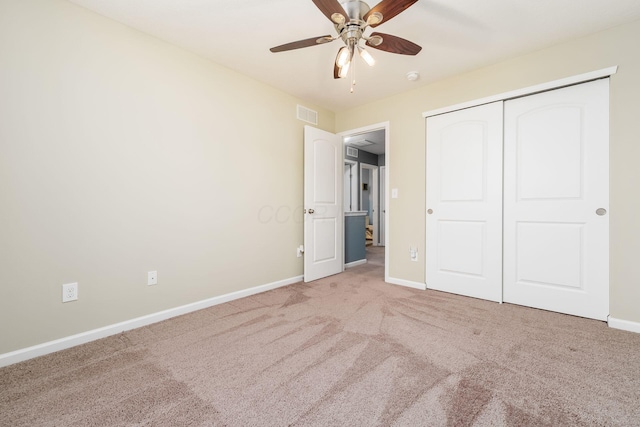21 Mandolin Ct, Etna, OH 43062 - unfurnished bedroom with carpet flooring, baseboards, a closet, and a ceiling fan
