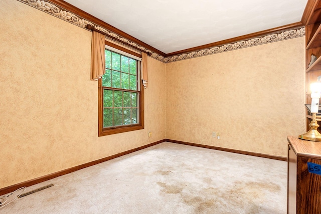 248 Academy Woods Dr, Columbus, OH 43230 - unfurnished room with ornamental molding, carpet, and baseboards