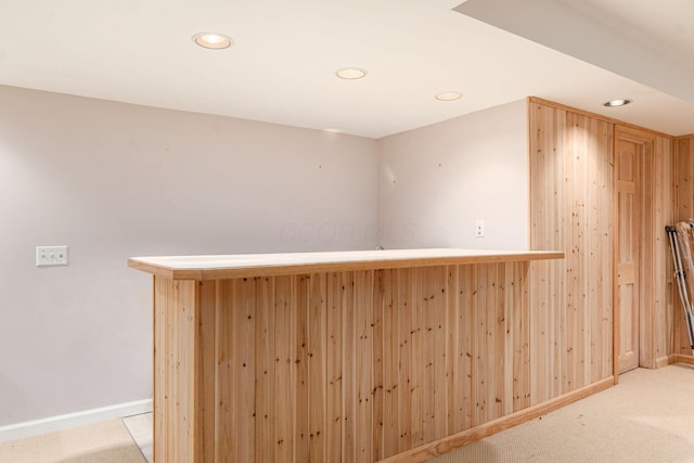 248 Academy Woods Dr, Columbus, OH 43230 - indoor dry bar featuring recessed lighting, carpet floors, and baseboards