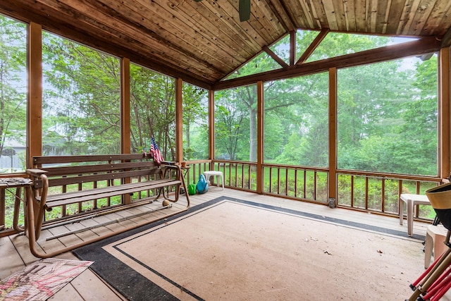 248 Academy Woods Dr, Columbus, OH 43230 - sunroom featuring vaulted ceiling