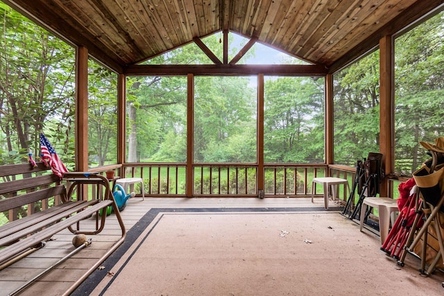 248 Academy Woods Dr, Columbus, OH 43230 - sunroom / solarium featuring lofted ceiling