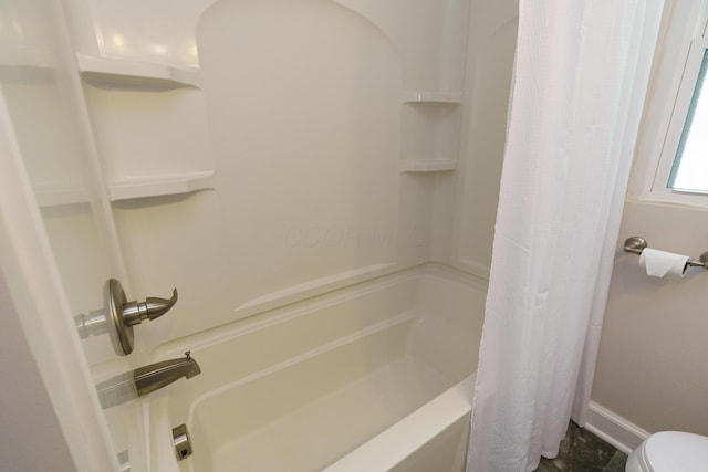 68 N Broadleigh Rd, Columbus, OH 43209 - full bath featuring toilet and shower / bathtub combination with curtain