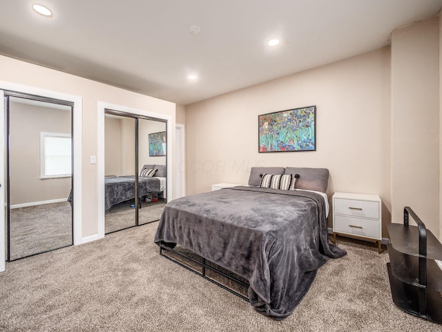 179 Boyleston Ave, Newark, OH 43055 - carpeted bedroom with multiple closets and recessed lighting