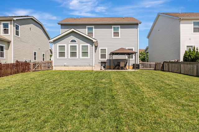 42 Carolyn Ln, Delaware, OH 43015 - rear view of property featuring a gazebo and a patio