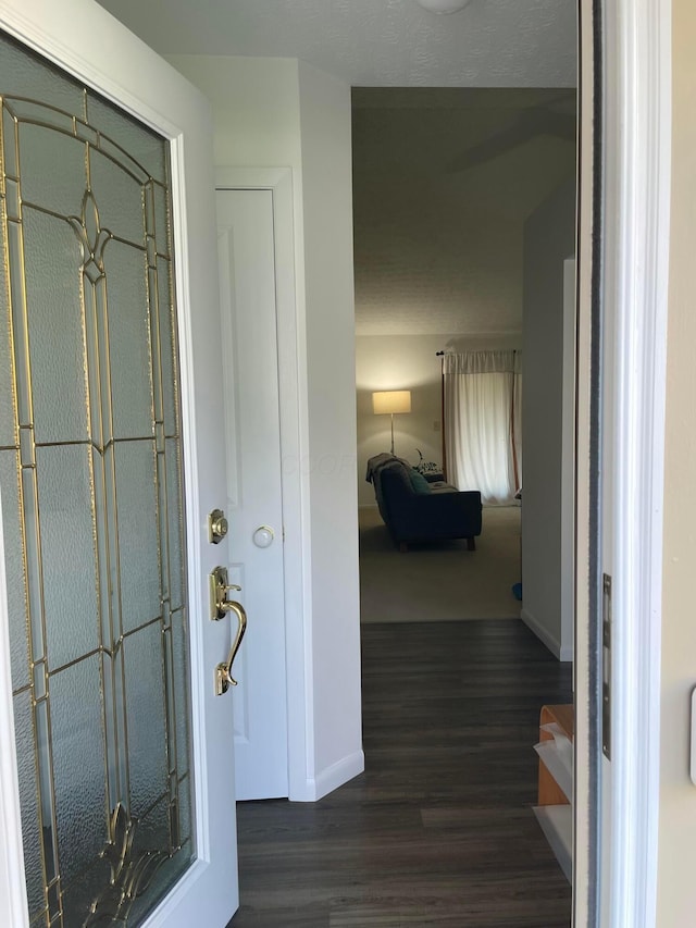 6916 Woody Ct, Canal Winchester, OH 43110 - entrance foyer featuring baseboards and wood finished floors