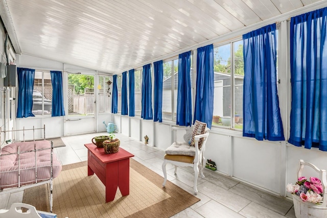 214 Arden Rd, Columbus, OH 43214 - sunroom with healthy amount of natural light, lofted ceiling, and tile patterned floors
