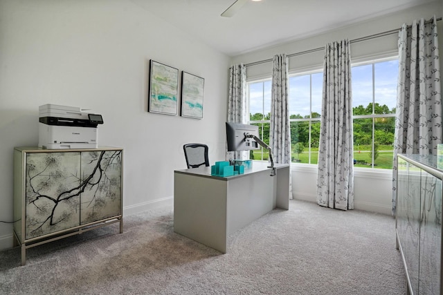1526 Villa Way, Powell, OH 43065 - office space featuring plenty of natural light, carpet floors, and baseboards