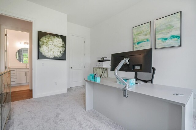 1526 Villa Way, Powell, OH 43065 - office featuring carpet floors and baseboards