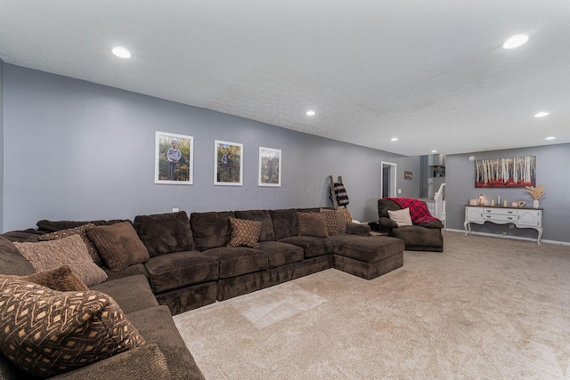 1392 Brenthaven Pl, Columbus, OH 43228 - carpeted living area with recessed lighting