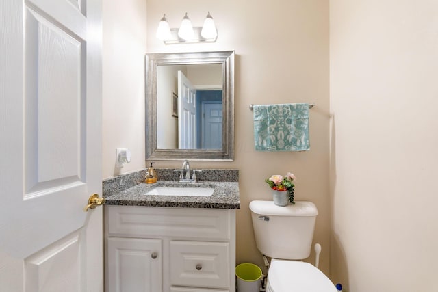 1080 Shady Lake Dr, Columbus, OH 43228 - half bathroom with toilet and vanity