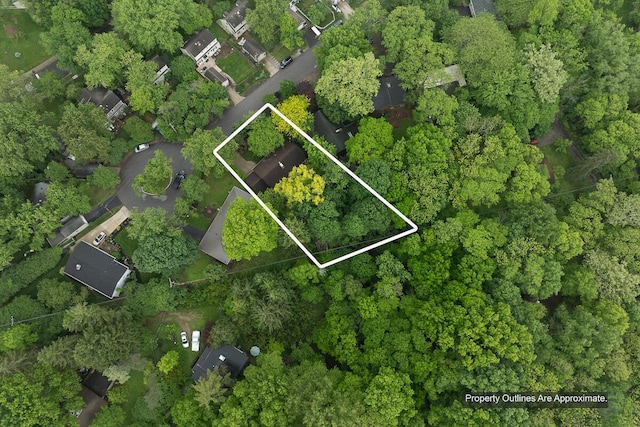 232 Hardy Way, Worthington, OH 43085 - aerial view of property and surrounding area with property parcel outlined
