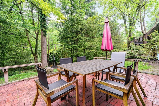 232 Hardy Way, Worthington, OH 43085 - view of patio / terrace featuring outdoor dining space