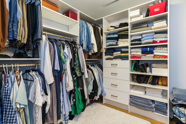 232 Hardy Way, Worthington, OH 43085 - walk in closet featuring wood finished floors