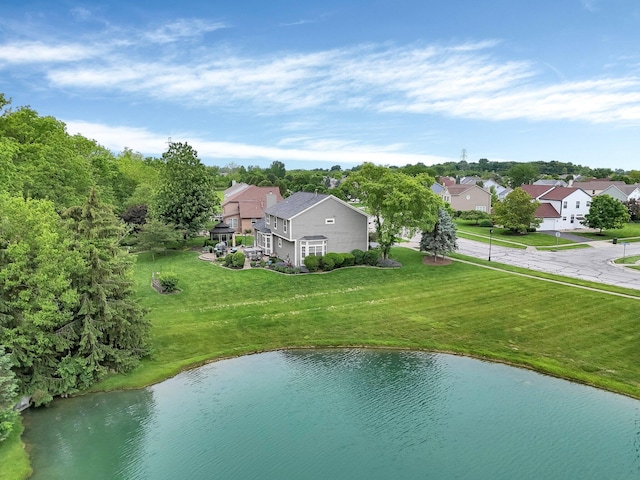 6101 Parkmeadow Ln, Hilliard, OH 43026 - aerial perspective of suburban area featuring a nearby body of water