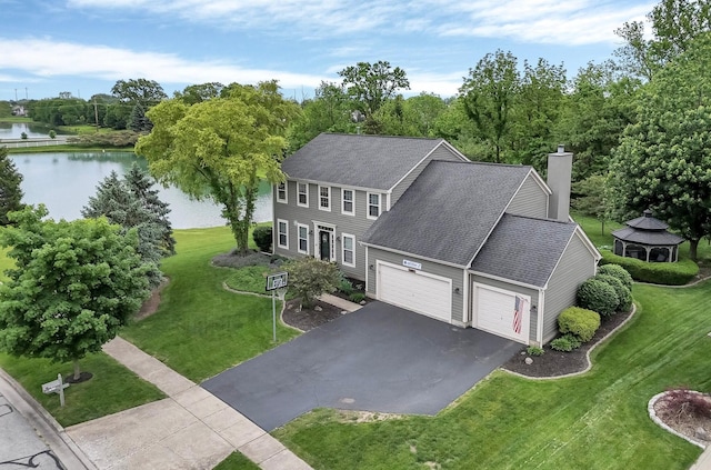 6101 Parkmeadow Ln, Hilliard, OH 43026 - aerial view of property and surrounding area featuring a nearby body of water