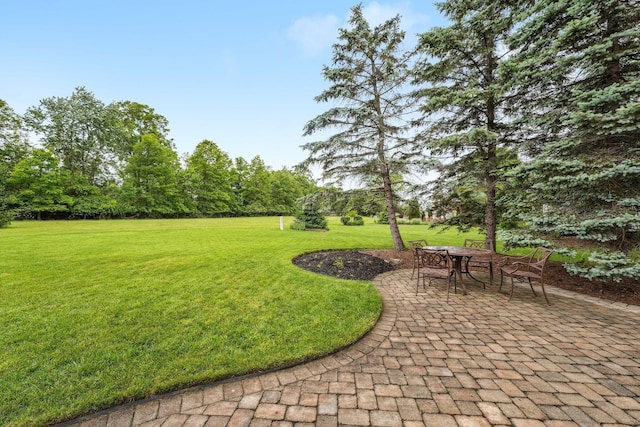 2407 Bryton Dr, Powell, OH 43065 - view of grassy yard with a patio