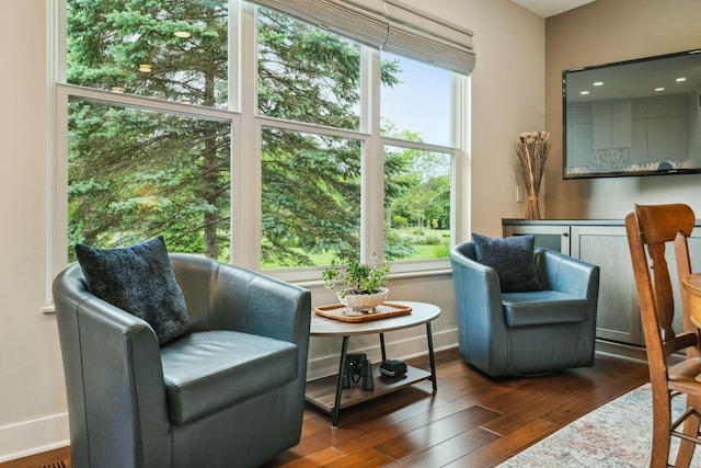 2407 Bryton Dr, Powell, OH 43065 - sitting room featuring wood-type flooring and baseboards