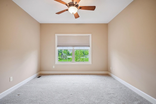6711 Cooperstone Dr, Dublin, OH 43017 - carpeted spare room with baseboards and ceiling fan